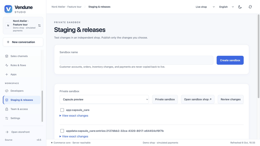 Publish only the checked app package; its care-record data stays private