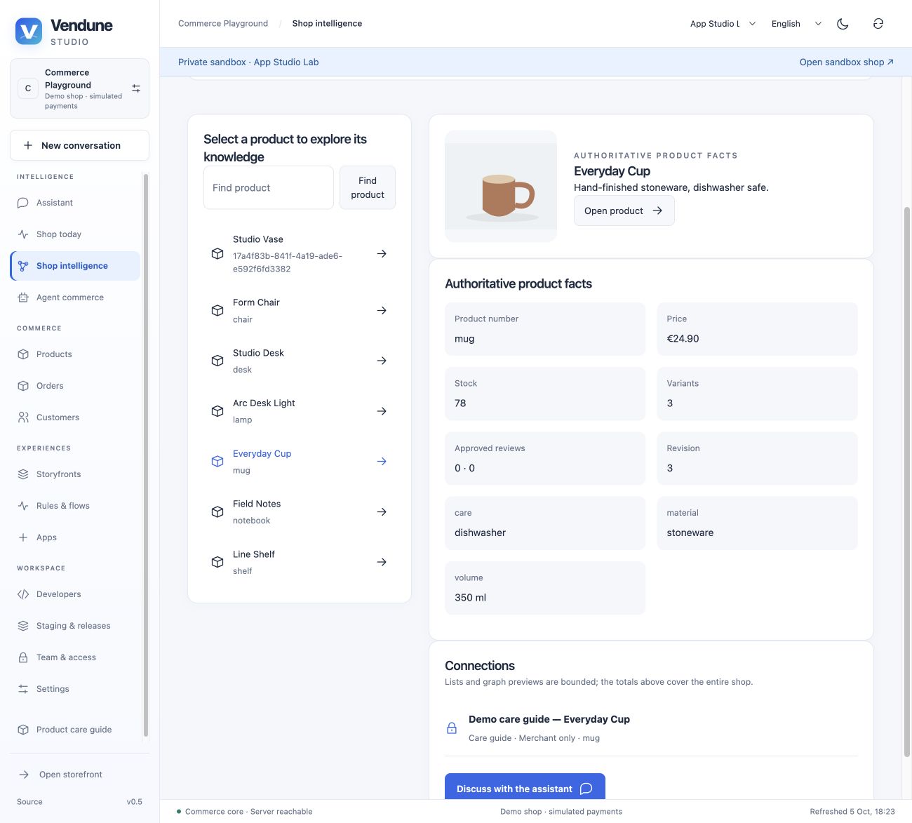 Product knowledge and evidence